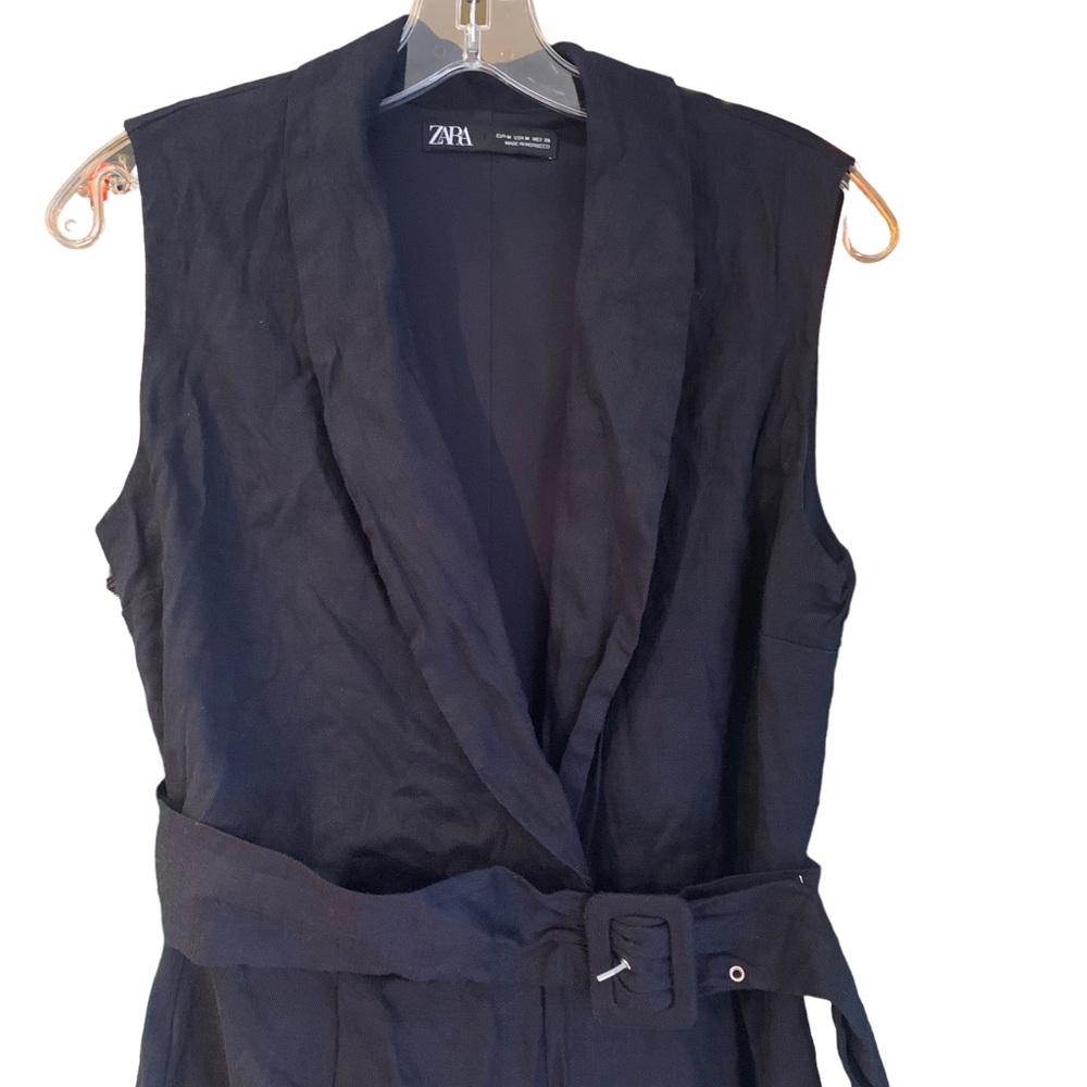 ZARA Linen Shorts Jumpsuit/Romper - Picture 3 of 12